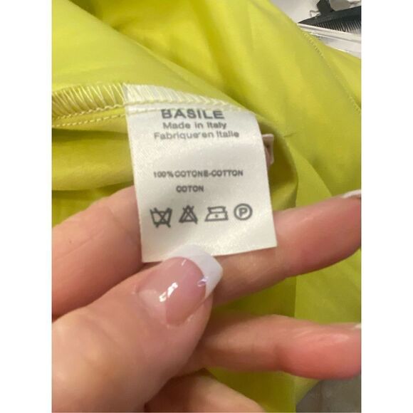 Basile Italy Two Piece Shorts Suit Neon Green Euro Sz 44 (US L)Jacket & Shorts - Picture 16 of 16